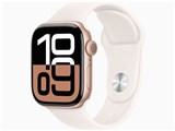 Apple Watch Series 10 GPSモデル 42mm MWWH3J/A [ローズゴールド・ライトブラッシュスポーツバンド S/M] JAN:4549995501070