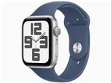 Apple Watch SE 第2世代 GPSモデル 44mm MXEQ3J/A [シルバー・デニムスポーツバンド S/M] JAN: