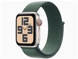 Apple Watch SE 第2世代 GPS+Cellularモデル 40mm MXGH3J/A [スターライト・レイクグリーンスポーツループ] JAN: