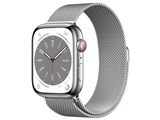 Apple Watch Series 8 GPS+Cellularモデル 45mm MNKJ3J/A [シルバーステンレススチールケース/シルバーミラネーゼループ] JAN:4549995340129