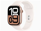 Apple Watch Series 10 GPSモデル 46mm MWWT3J/A [ローズゴールド・ライトブラッシュスポーツバンド S/M] JAN: