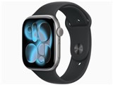 Apple Watch Series 11 GPS+Cellularモデル 46mm MFCA4J/A [スペースグレイ・ブラックスポーツバンド M/L] JAN:4549995626711