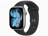 Apple Watch Series 11 GPSモデル 46mm MEV44J/A [スペースグレイ・ブラックスポーツバンド M/L] JAN:4549995623024