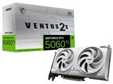 GeForce RTX 5060 Ti 16G VENTUS 2X OC WHITE PLUS [PCIExp 16GB] JAN:4711377334501