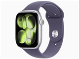 Apple Watch Series 11 GPSモデル 46mm MEVA4J/A [シルバー・パープルフォグスポーツバンド M/L] JAN:4549995623147