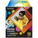 FUJIFILM　チェキ　インスタントフィルム　カラー instax SQUARE RAINBOW（レインボー）1パック（10枚入） JAN:4547410440904
