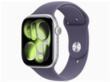 Apple Watch Series 11 GPS+Cellularモデル 46mm MFCP4J/A [シルバー・パープルフォグスポーツバンド S/M] JAN:4549995626810